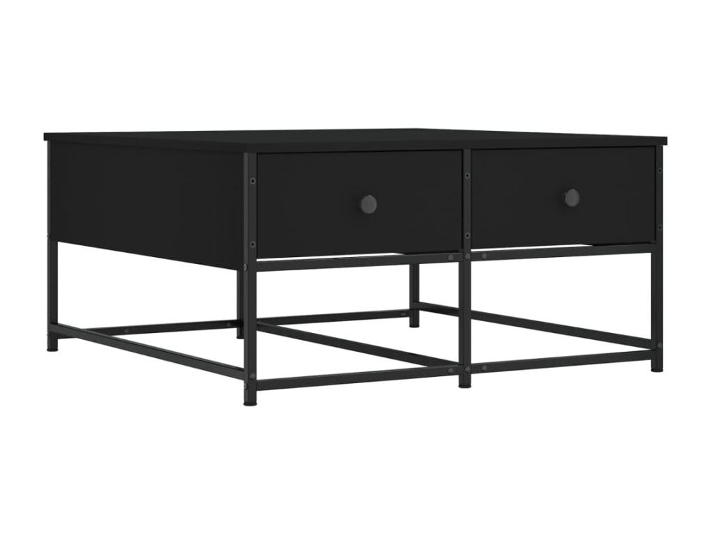 Coffee Table - Black Wood, W 31.5 x D 20.3 x H 0 in