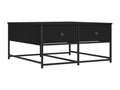 Coffee Table - Black Wood, W 31.5 x D 20.3 x H 0 in