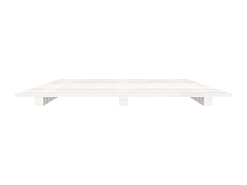 Bed - White Wood, W 78.7 x D 55.1 x H 2 in