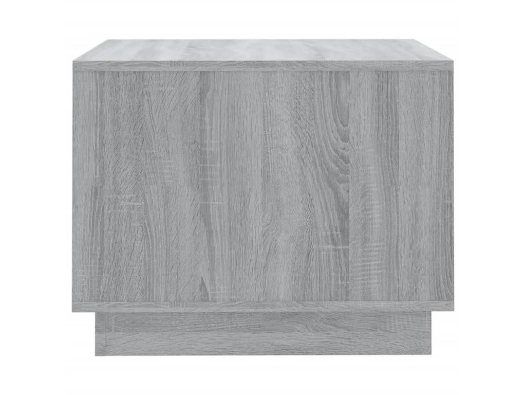 Coffee Table - Gray Wood, W 21.7 x D 21.7 x H 16.9 in