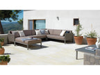 Sofa - Taupe Aluminum, W 50.4 x D 31.9 x H 24.4 in