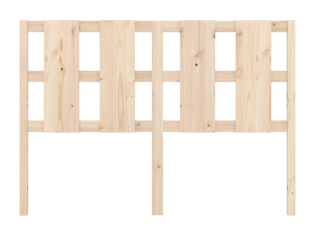 Bed - Brown Wood, W 55.3 x D 1.6 x H 39.4 in