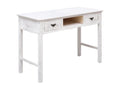 Table - White Wood, W 43.3 x D 17.7 x H 29.9 in