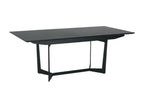 Table - Black Oak Wood, W 39.4 x D 78.7 x H 29.9 in