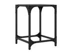 Set of 2 Tables - Black Engineered Wood, W 11.8 x D 11.8 x H 15.7 in
