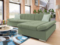 Sofa - Green Polyester Fabric, W 109.4 x D 63.4 x H 29.9 in