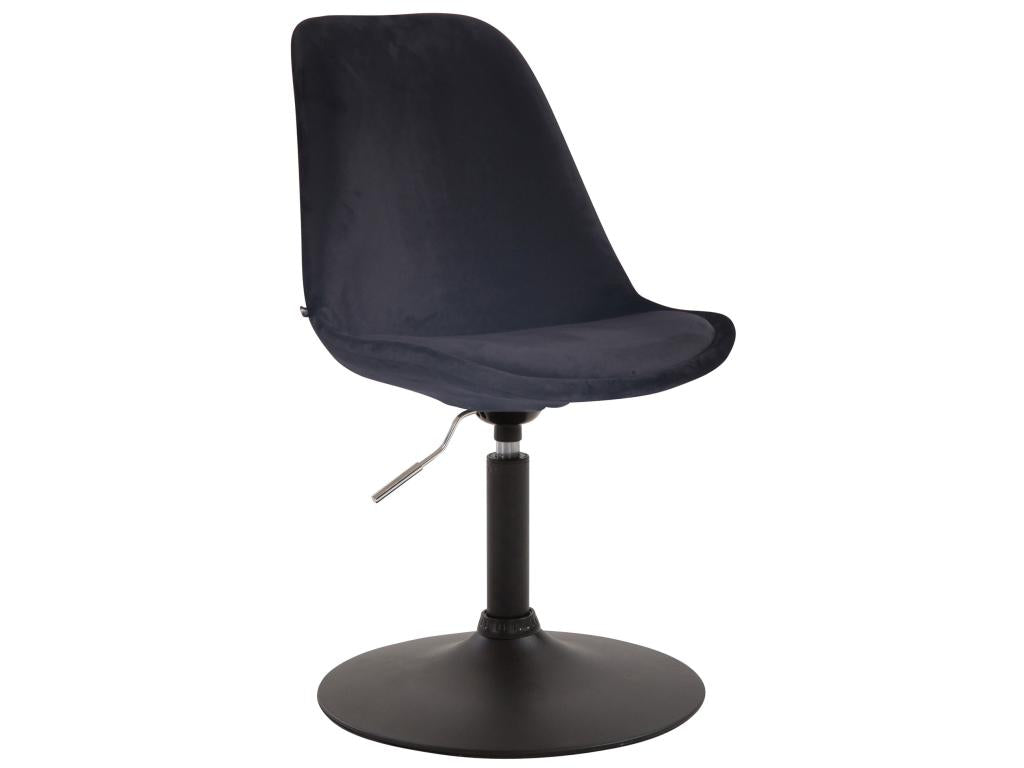 Dining Chair - Black Velvet, W 18.9 x D 22.4 x H 29.9 in