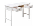 Table - White Wood, W 43.3 x D 17.7 x H 29.9 in