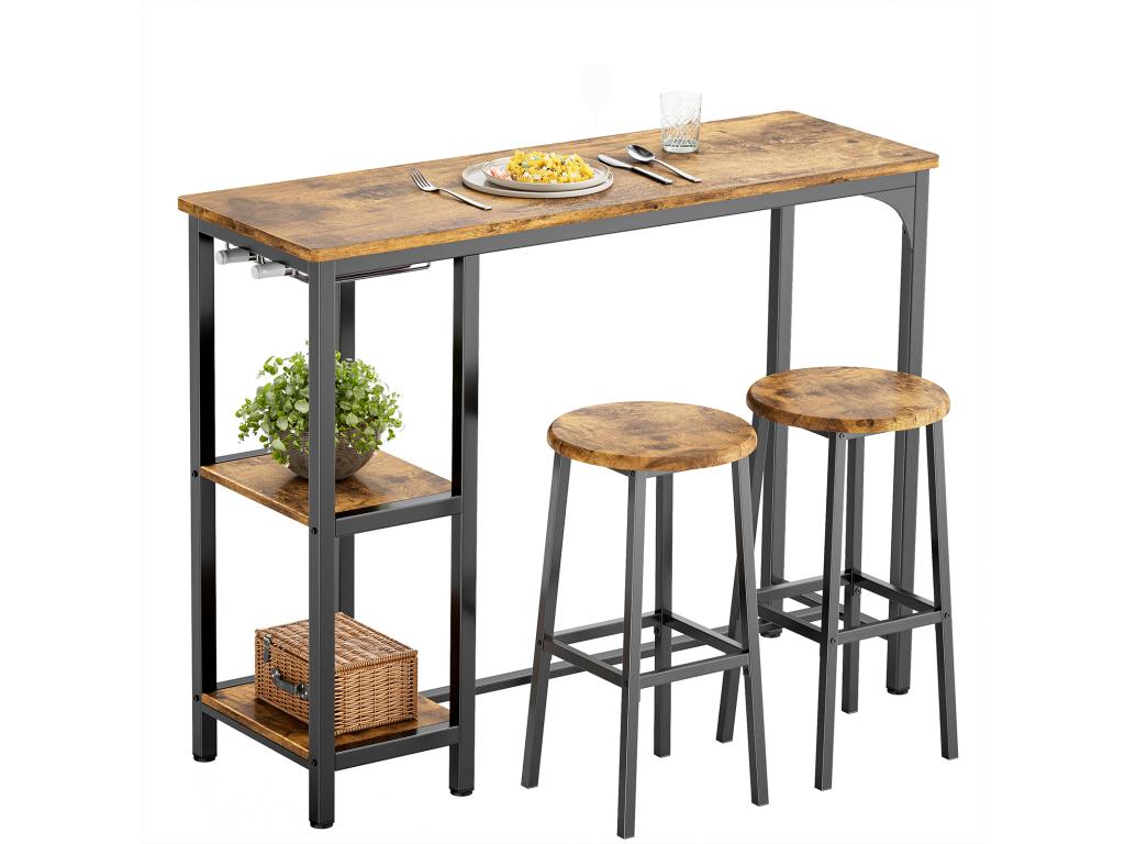 Table - White Engineered Wood, W 47.2 x D 15.7 x H 35.4 in