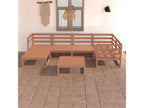 7-Piece Outdoor Patio Set - Beige Resin, W 24.4 x D 24.4 x H 27.2 in