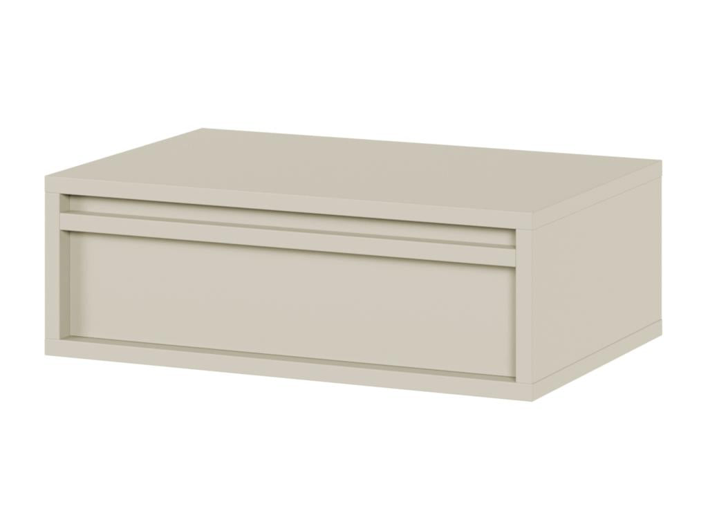 Table - Beige Engineered Wood, W 19.7 x D 13.4 x H 6.7 in