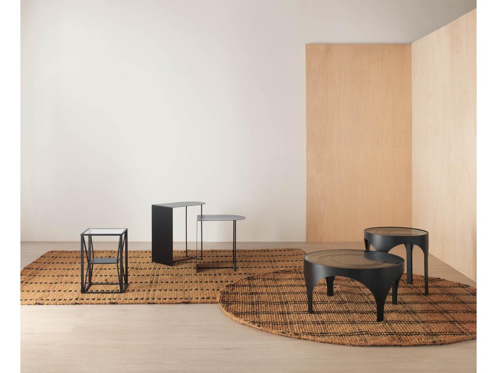 Coffee Table - Black Fonte, W 19.7 x D 19.7 x H 19.7 in