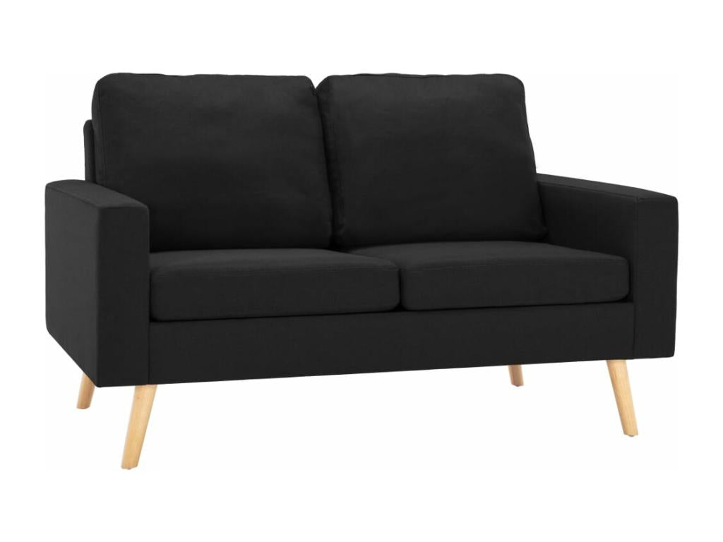 Sofa - Black Wood, W 51.2 x D 29.9 x H 32.5 in