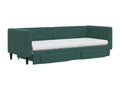 Bed - Green Velvet, W 87.8 x D 35.4 x H 26.8 in
