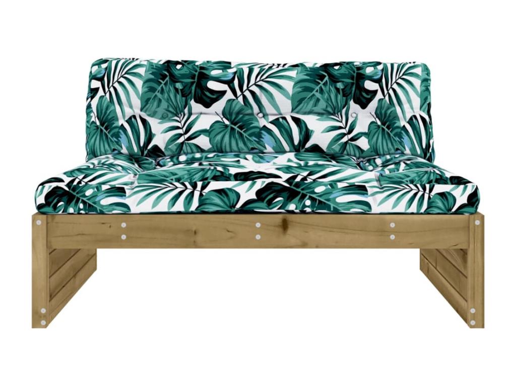 Sofa - White Wood, W 25 x D 25 x H 23.6 in