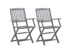 Set of 2 Chairs - Black Rattan, W 22.8 x D 24.8 x H 42.5 in