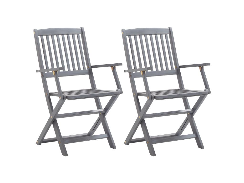 Set of 2 Chairs - Black Rattan, W 22.8 x D 24.8 x H 42.5 in