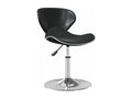 Bar Stool - Black Steel, W 17.9 x D 17.7 x H 29.9 in