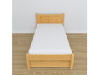 Bed - Natural Pine Wood, W 74 x D 38.6 x H 29.9 in