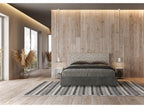 Bed - Gray Engineered Wood, W 68.9 x D 83.5 x H 41.7 in