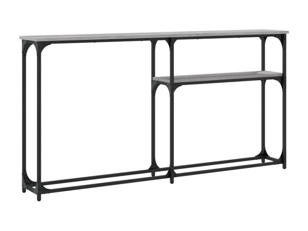 Table - Gray Wood, W 57.1 x D 8.9 x H 29.5 in