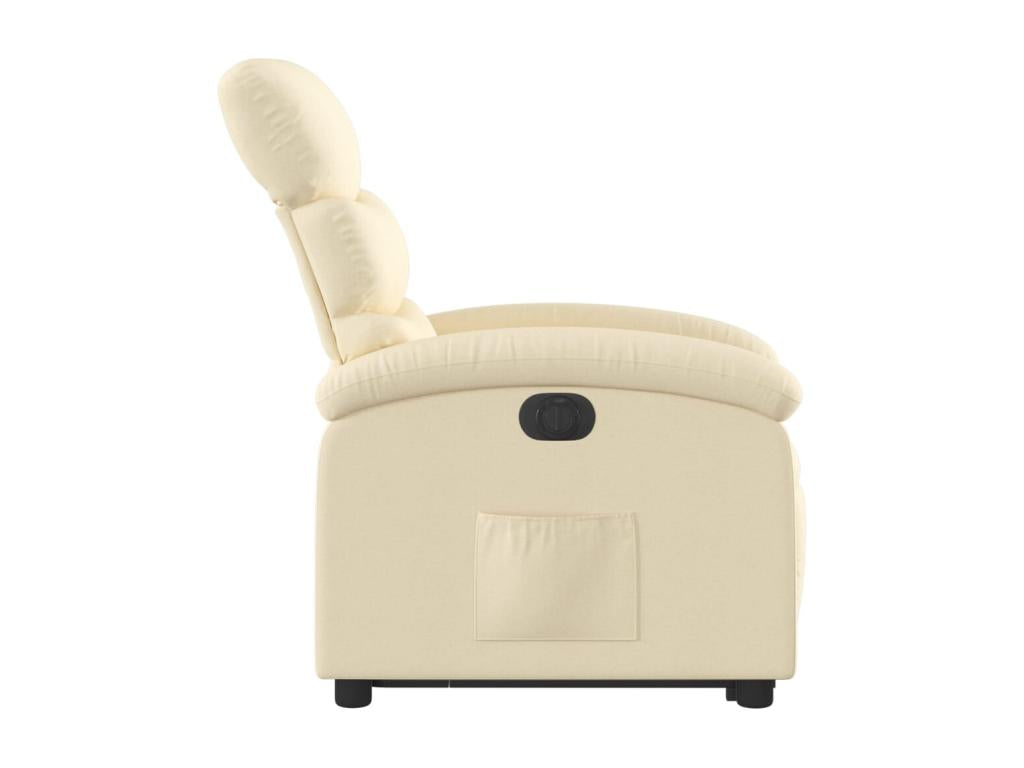 Armchair - Creme Polyester Fabric