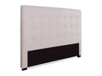 Bed - Beige Velvet, W 63 x D 3.1 x H 47.2 in