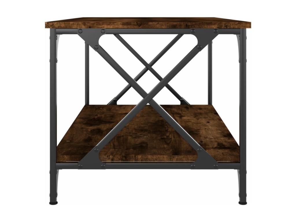 Coffee Table - Brown Wood, W 31.5 x D 19.7 x H 17.7 in