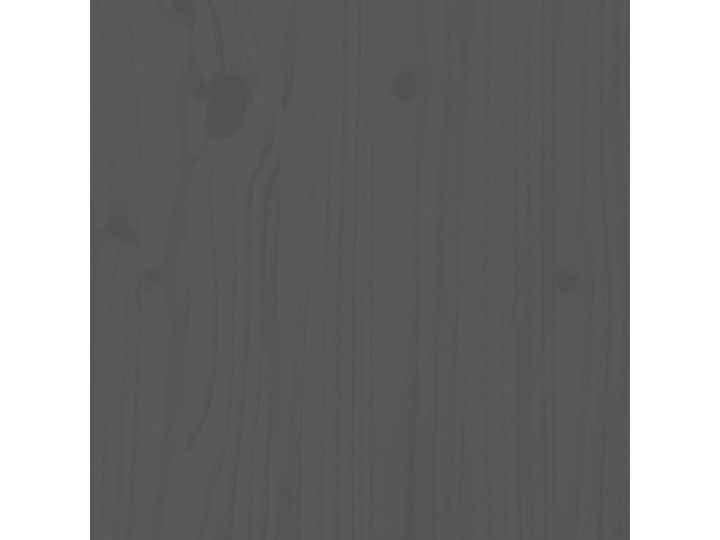 Table - Gray Solid Wood, W 31.5 x D 15.7 x H 29.1 in