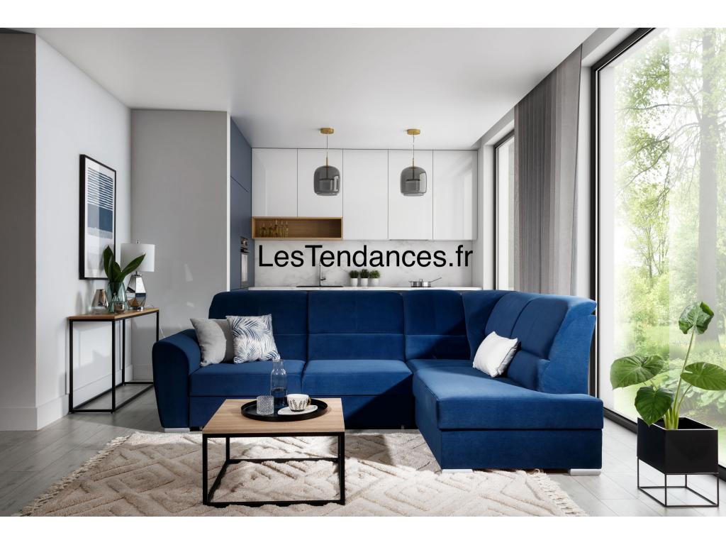 Sofa - Beige Polyester Fabric, W 106.3 x D 35.8 x H 36.6 in