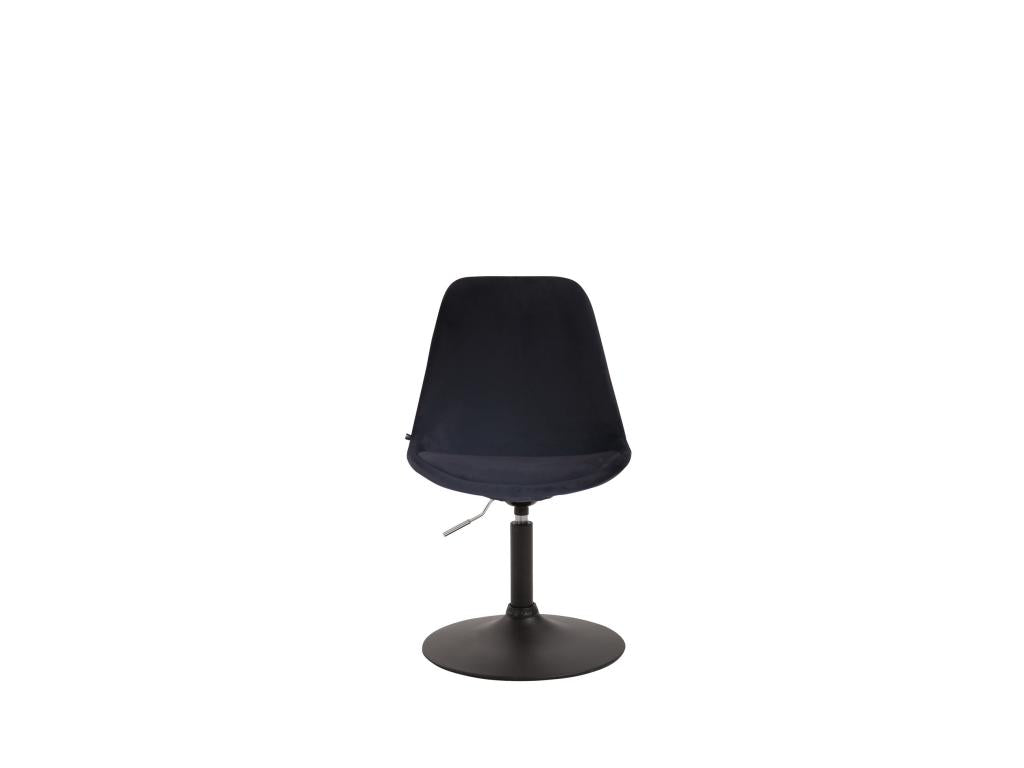 Dining Chair - Black Velvet, W 18.9 x D 22.4 x H 29.9 in