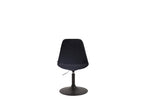 Dining Chair - Black Velvet, W 18.9 x D 22.4 x H 29.9 in