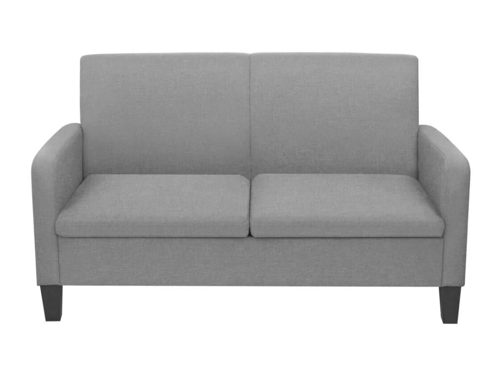 Sofa - Gray Polyester Fabric, W 53.1 x D 25.6 x H 29.9 in