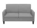 Sofa - Gray Polyester Fabric, W 53.1 x D 25.6 x H 29.9 in