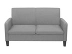 Sofa - Gray Polyester Fabric, W 53.1 x D 25.6 x H 29.9 in