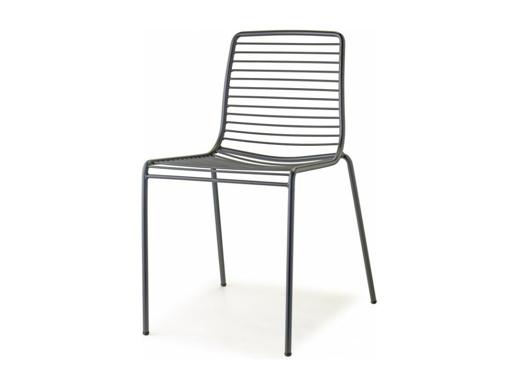 Chair - Red Plastic, W 18.9 x D 18.9 x H 32.3 in