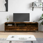 TV Stand - Brown Engineered Wood, W 59.1 x D 11.8 x H 17.5 in