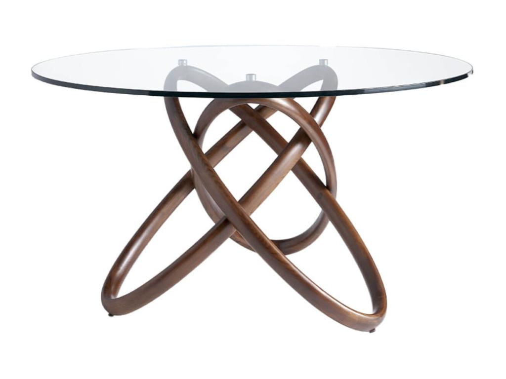 Table - Clear Glass, W 55.1 x D 55.1 x H 29.5 in
