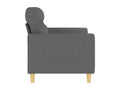 Sofa - Gray Polyester Fabric, W 54.3 x D 30.3 x H 31.5 in