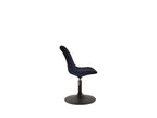 Dining Chair - Black Velvet, W 18.9 x D 22.4 x H 29.9 in