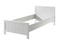Bed - White Mdf, W 81.9 x D 37.8 x H 30.3 in