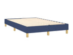 Bed Frame with Mattress - Blue Polyester Fabric, W 79.9 x D 47.2 x H 34.6 in