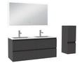 Cabinet with LED - Black, W 18.1 x D 47.2 x H 20.5 in