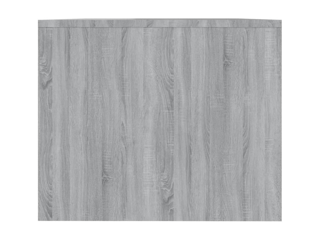 Coffee Table - Gray Engineered Wood, W 35.4 x D 19.7 x H 16.3 in