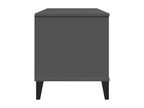 TV Stand - Gray Wood, W 41.7 x D 15.7 x H 18.3 in