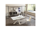 Table - White Glass, W 35.4 x D 94.5 x H 29.9 in