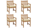 Set of 4 Chairs - Gray Wood, W 22 x D 24.4 x H 36.2 in