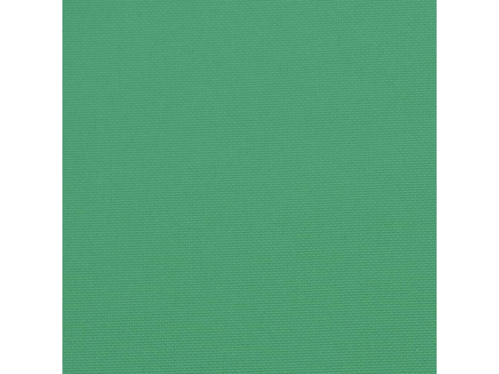 Set of 2 Benchs - Green Polyester Fabric, W 59.1 x D 19.7 x H 2.8 in