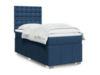 Bed Frame with Mattress - Blue Engineered Wood, W 74.8 x D 35.4 x H 59.3 in