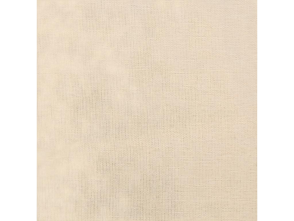 Bed - Creme Polyester Fabric, W 31.5 x D 2 x H 34.6 in